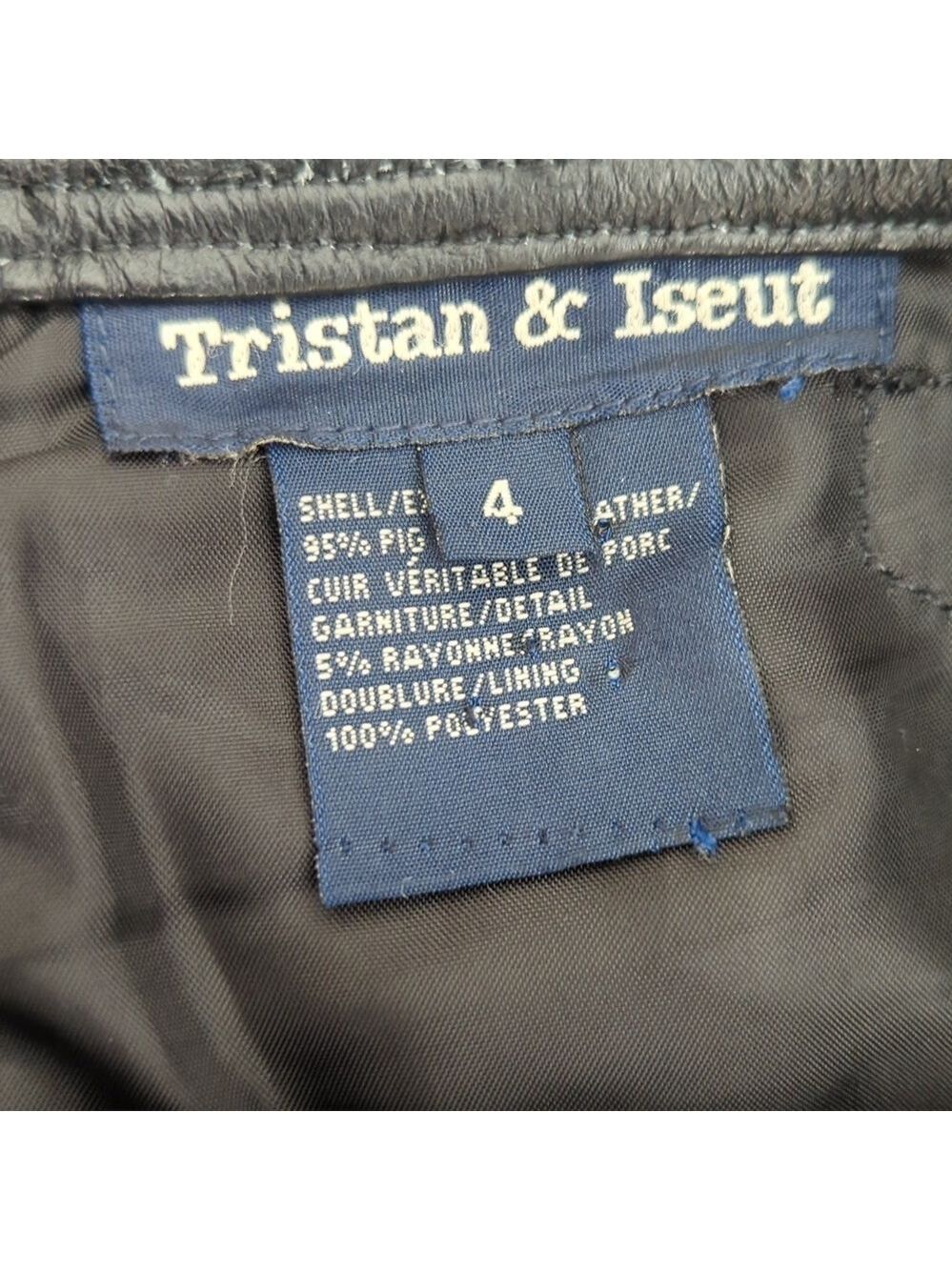 HP. Vintage Pig Leather Skirt - Picture 10 of 14